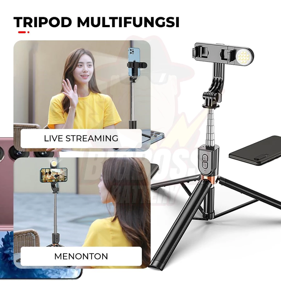 Tongsis Bluetooth 1.7M GG YP logo