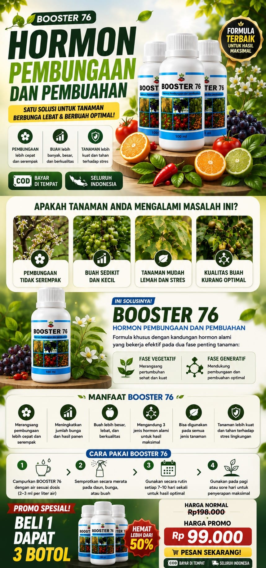 Pupuk Booster 76 HM logo