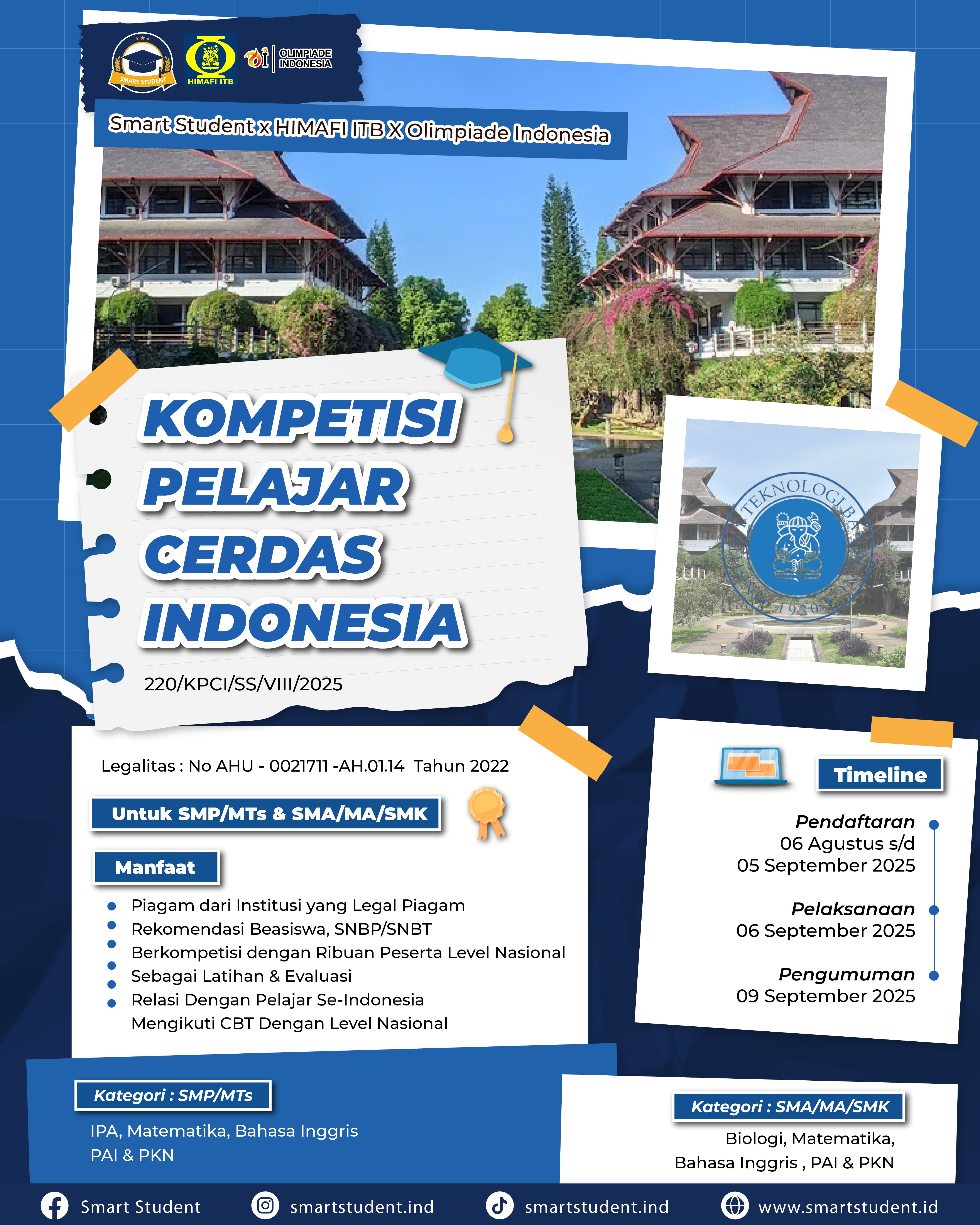 KOMPETISI PELAJAR CERDAS INDONESIA logo