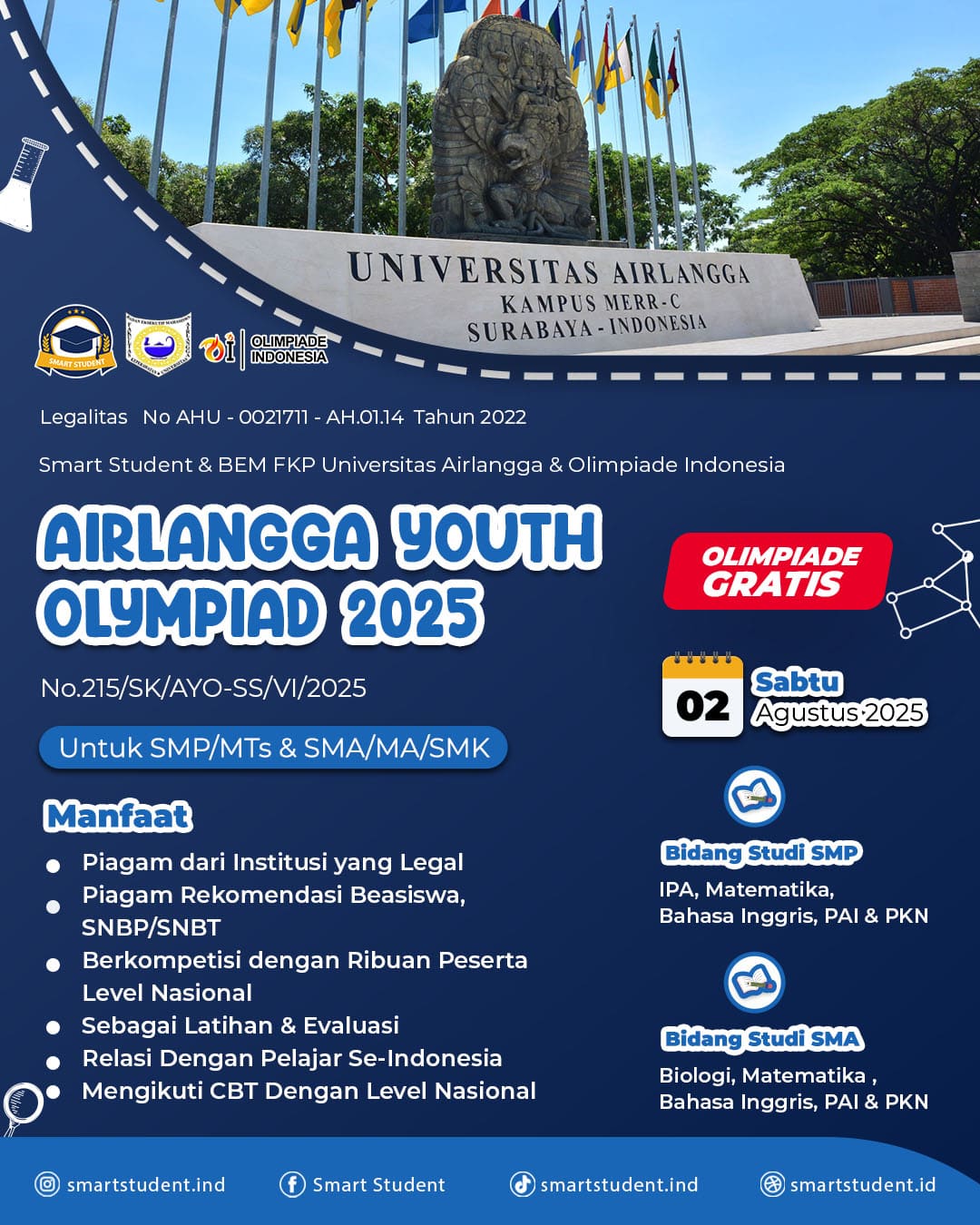 AIRLANGGA YOUTH OLYMPIAD 2025 logo