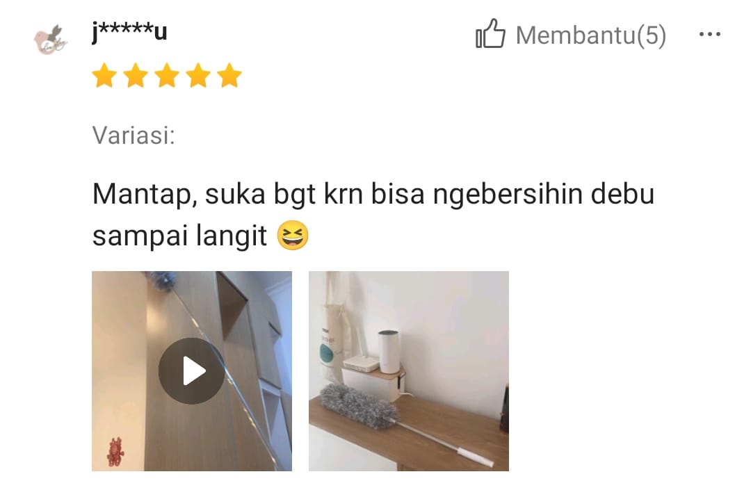 Kemoceng Microfiber bonus Sendok Sultan