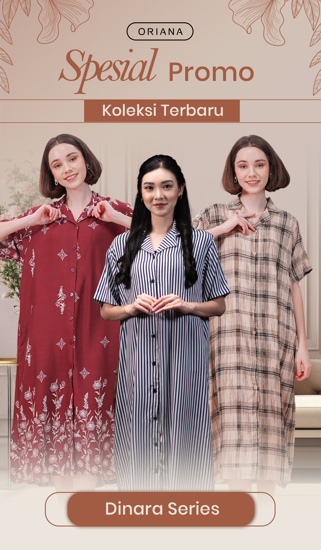 # FADS - Homewear Maxi-dress Dinara Namira Nindita Hezki Series  (112-1 pcs) ASC logo