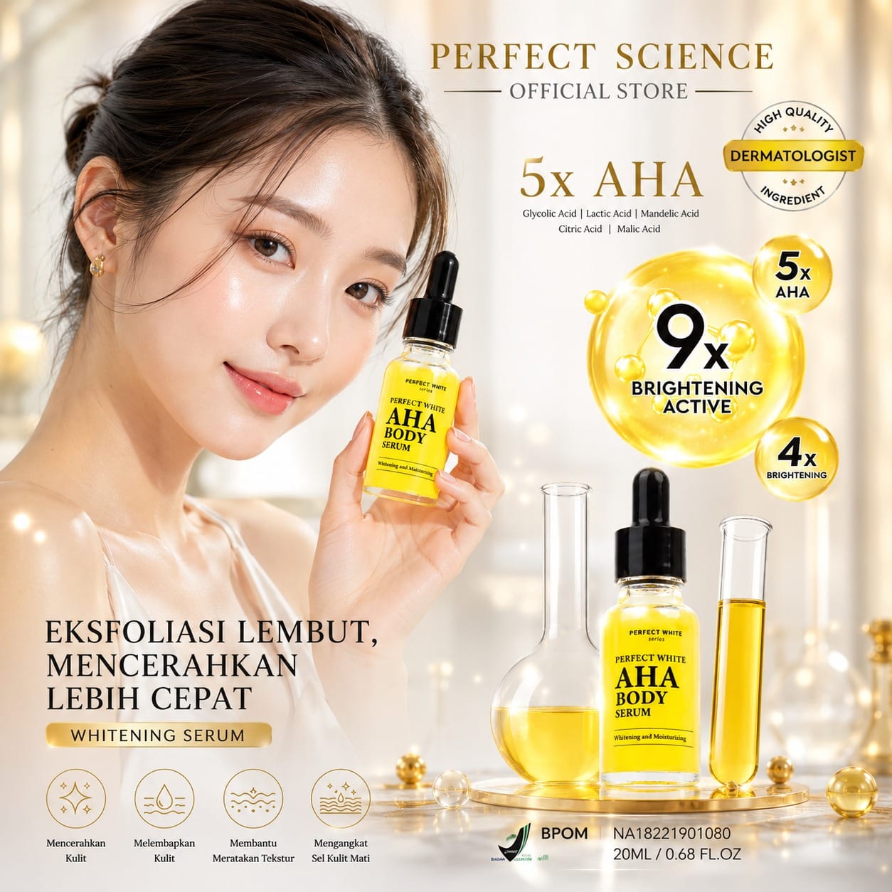Perfect Science AHA Serum BPOM HR62-43 logo