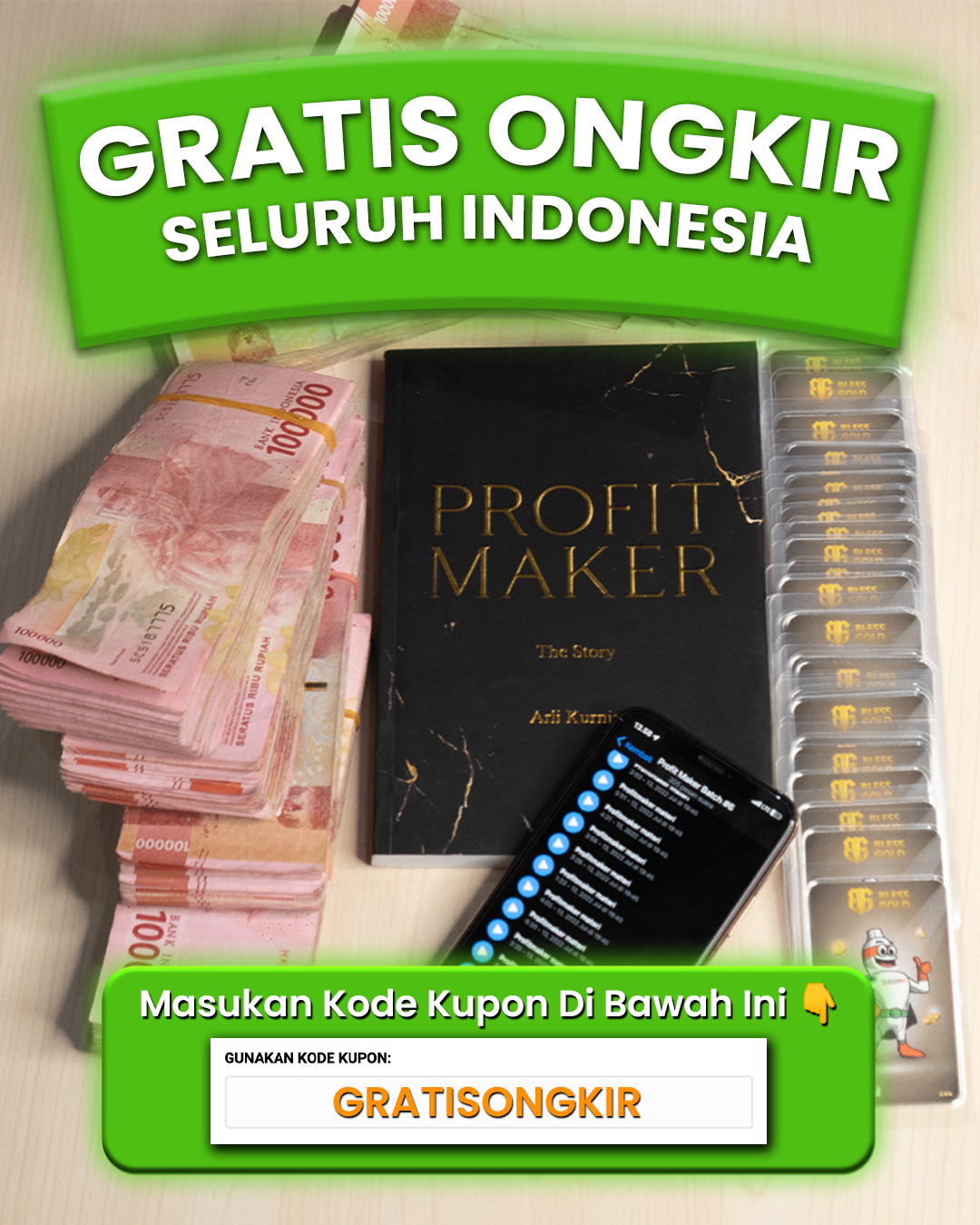 Profit Maker  by Arli Kurnia_ logo