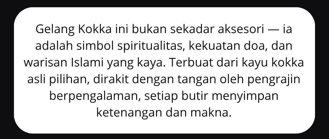 Gelang Tasbih Kokka 2