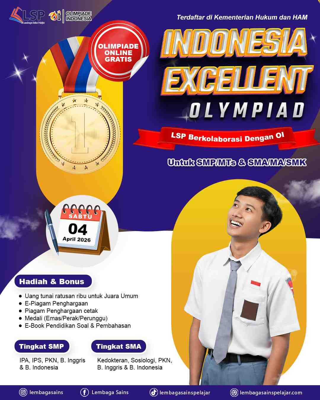 INDONESIA EXCELLENT OLYMPIAD 2026 (LSP) logo