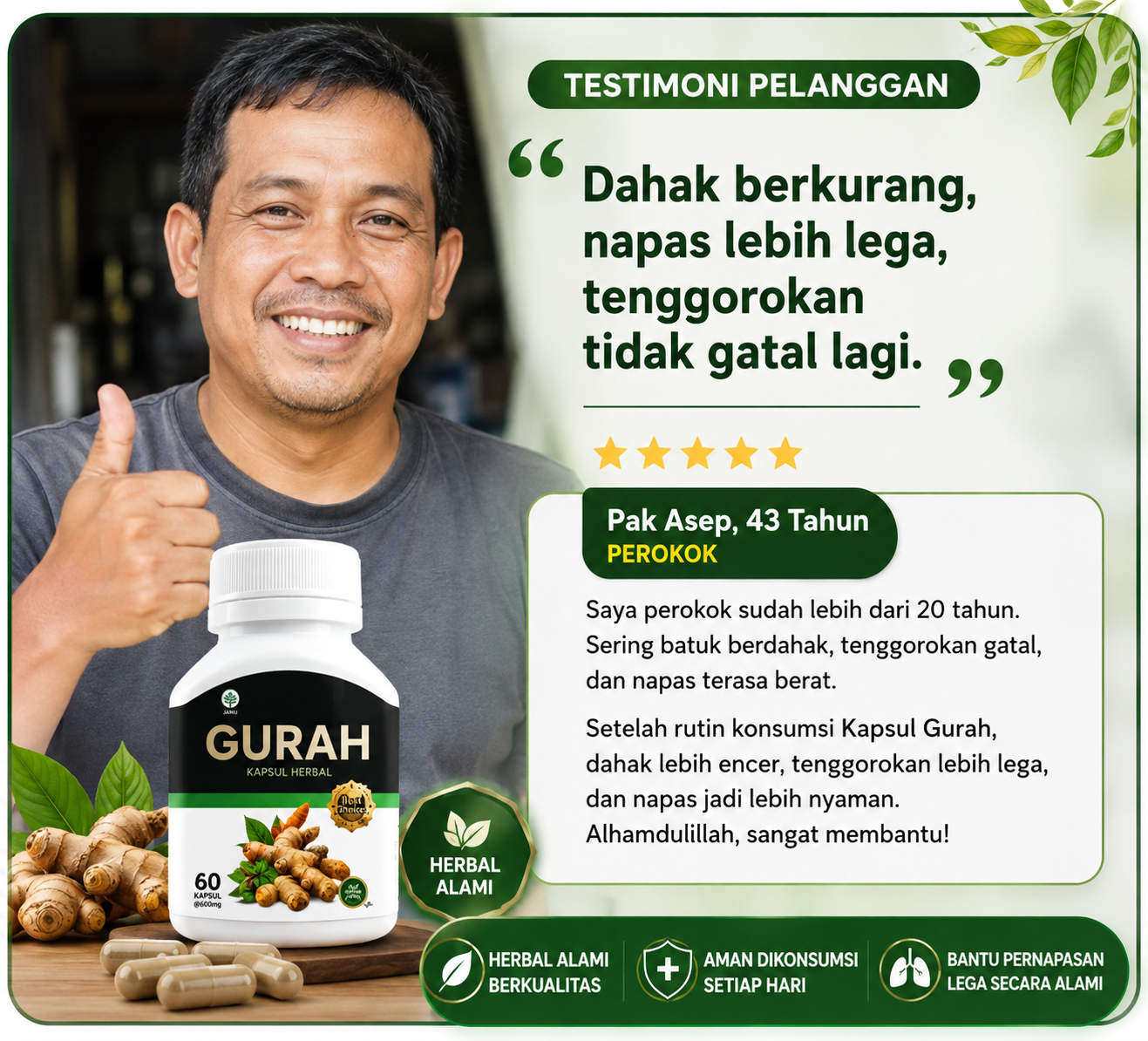 100% Herba KapsuII Gurah Premium logo