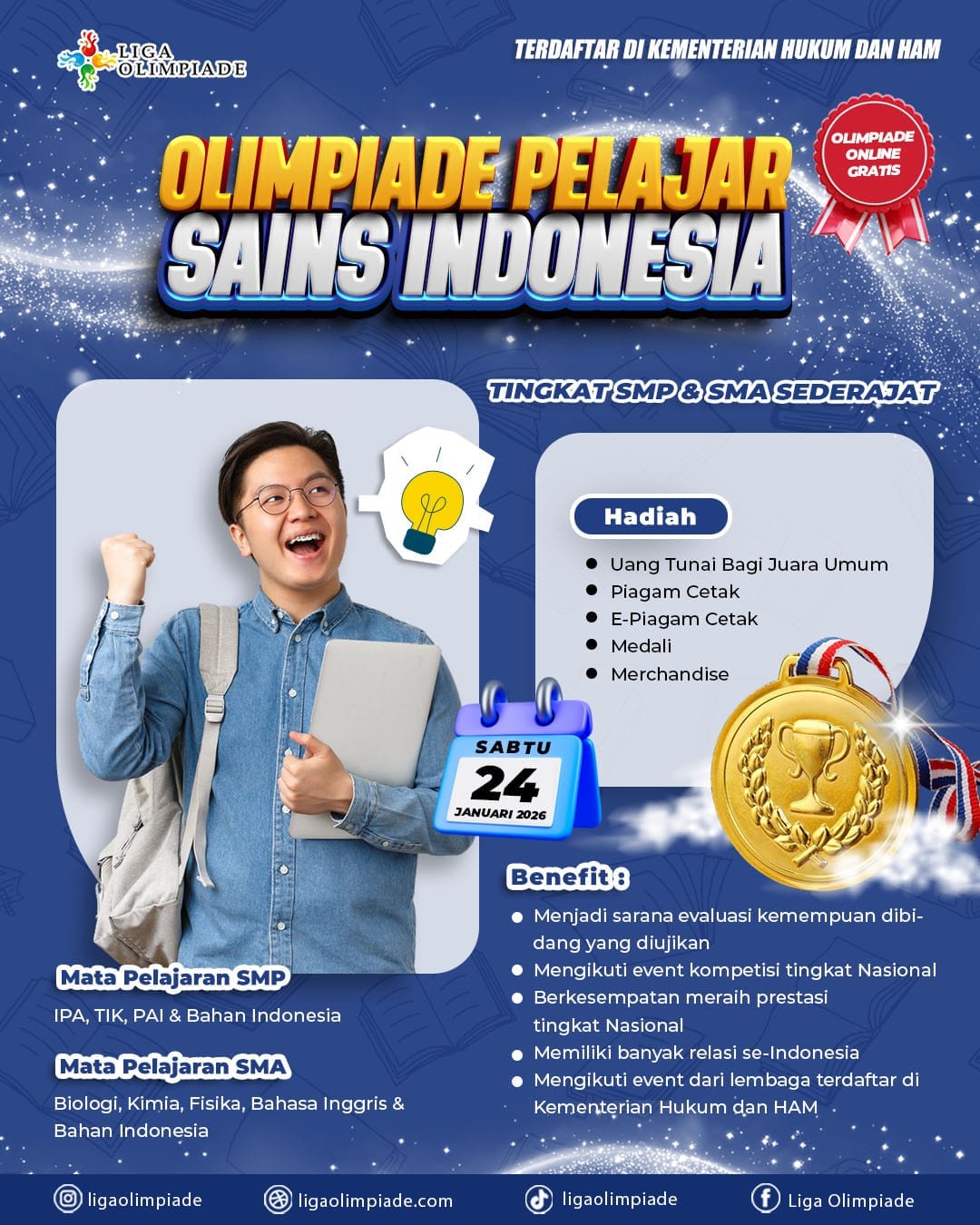 OLIMPIADE PELAJAR SAINS INDONESIA 2026 logo