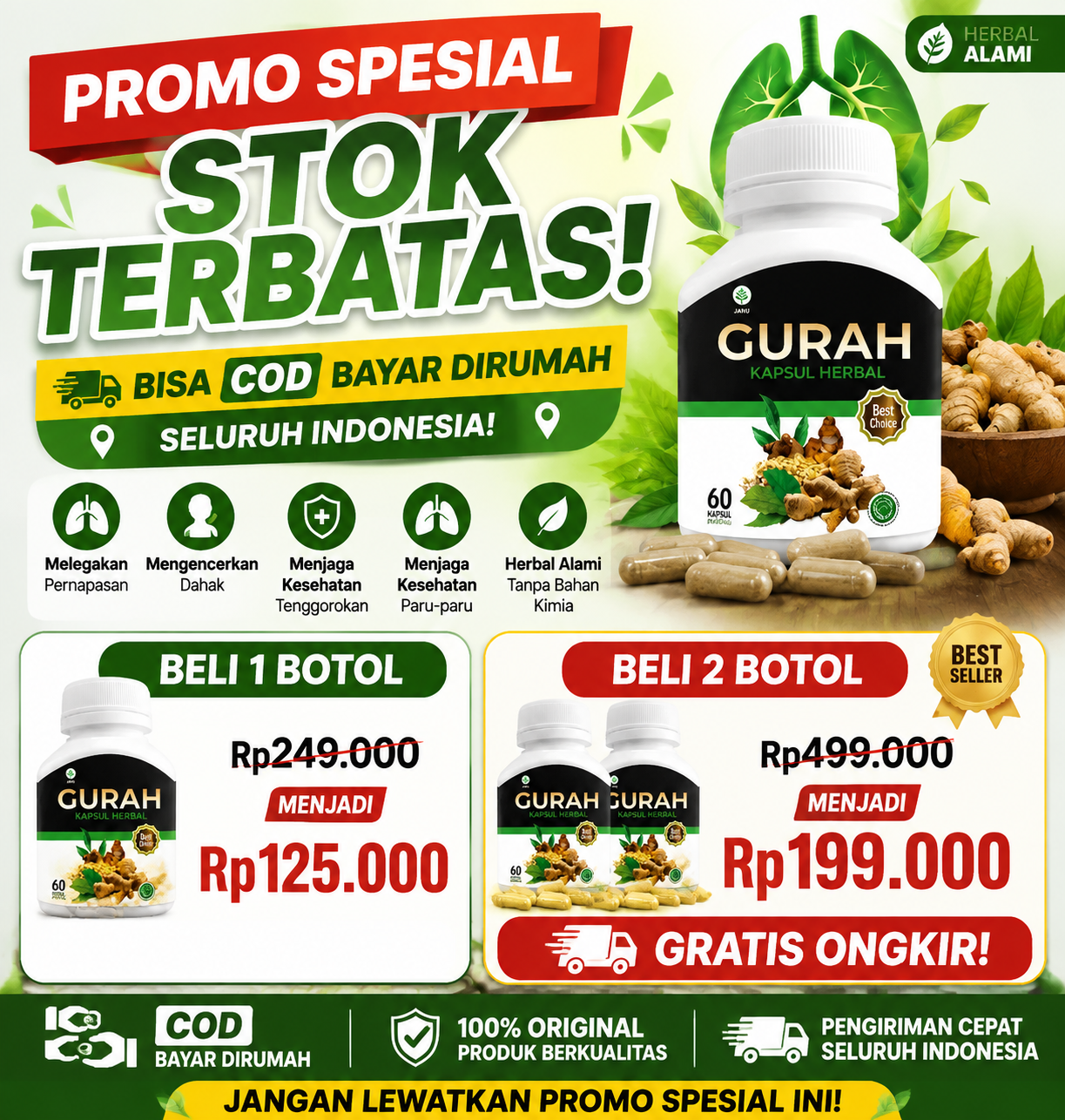 100% Herba KapsuII Gurah Premium