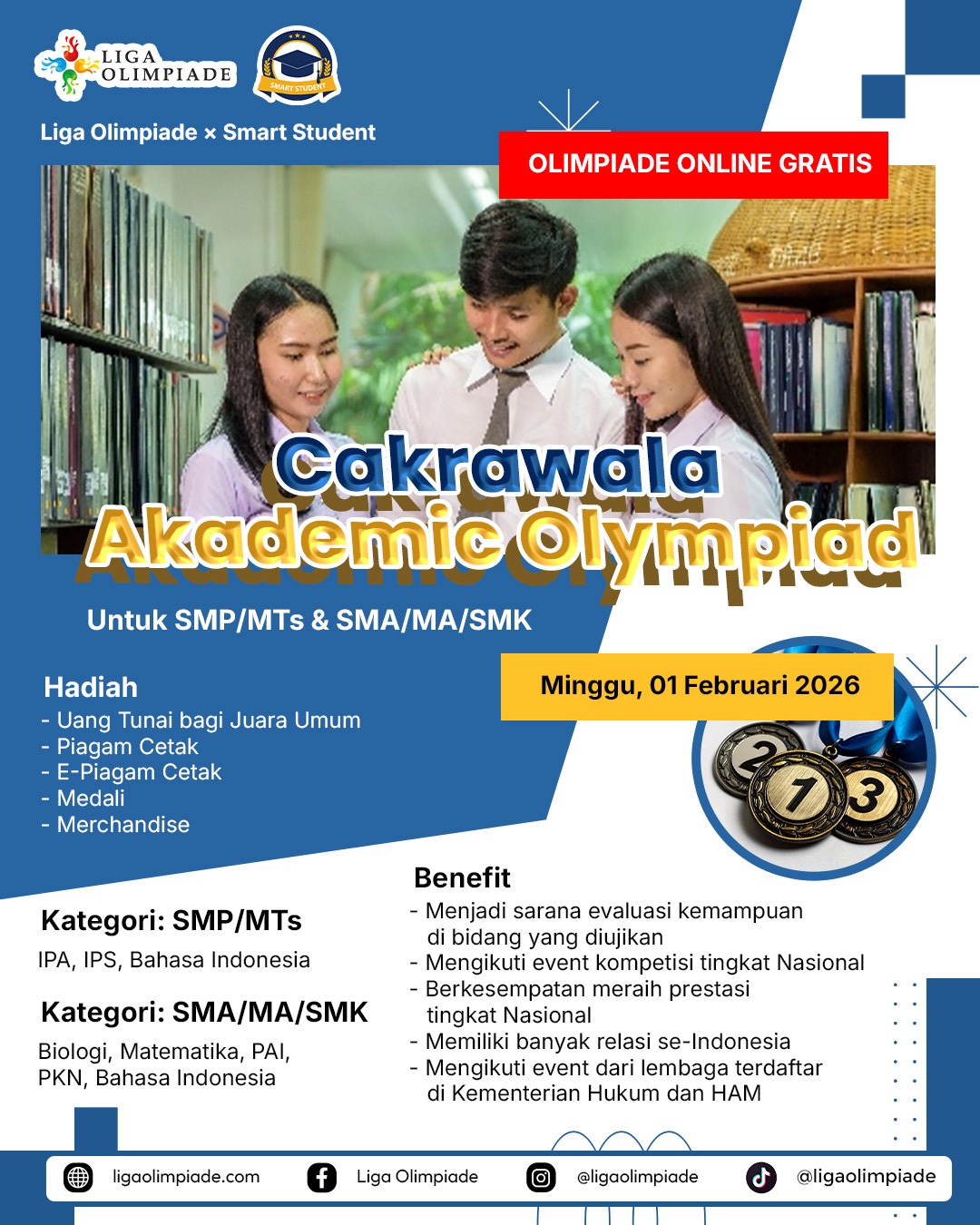 CAKRAWALA AKADEMIC OLYMPIAD 2026 logo