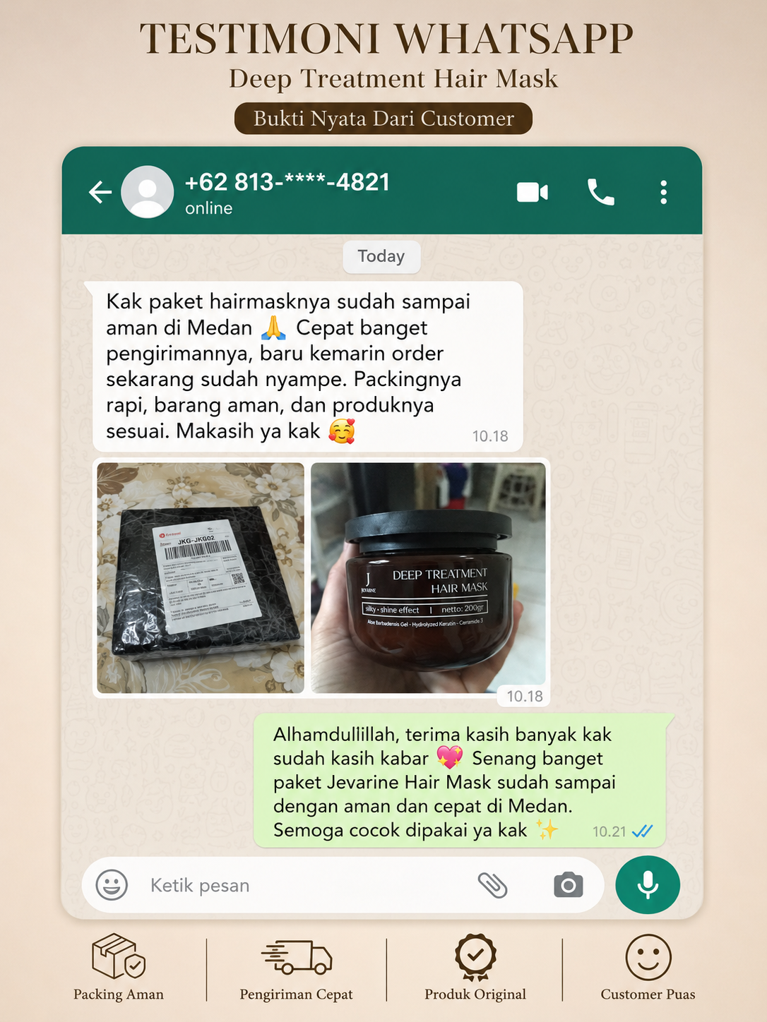 Testimoni Jevarine
