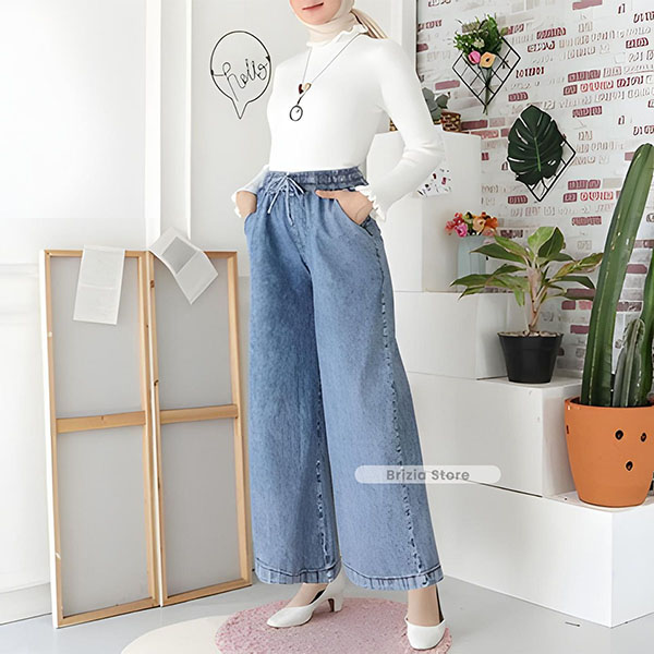 Long Culottes Jeans FE02