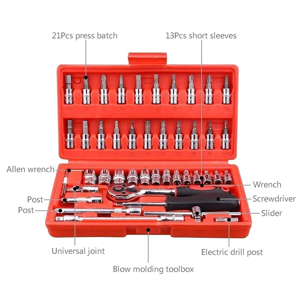 Kunci Socket 46pcs Alat Pertukangan Autocare Wrench Set logo