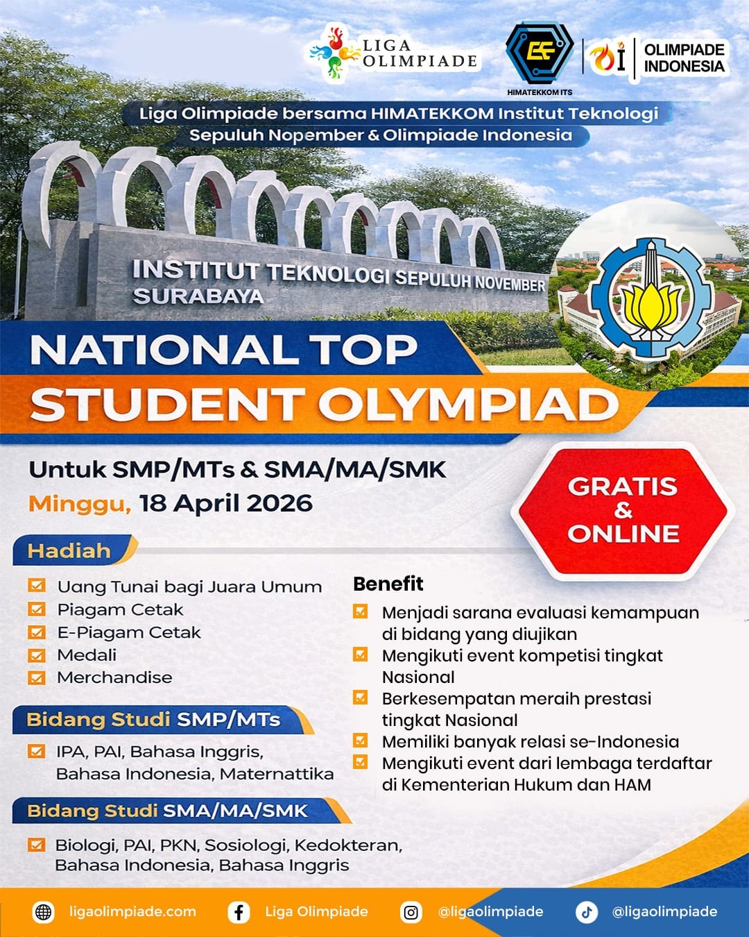 NATIONAL TOP STUDENT OLYMPIAD 2026 logo