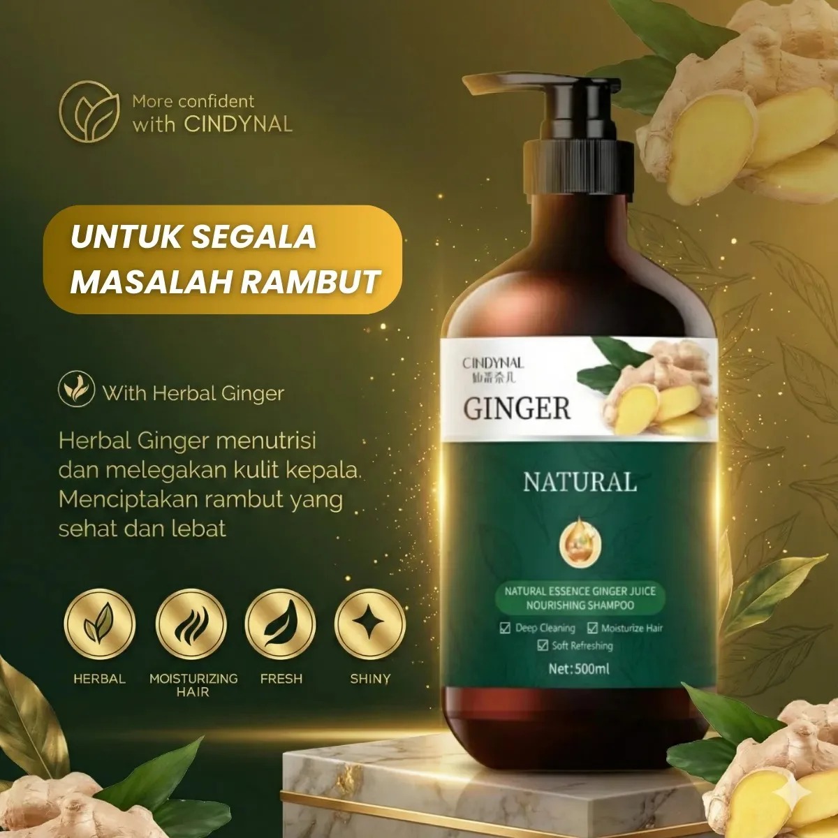 Shampo Natural Ginger BPOM DD 90