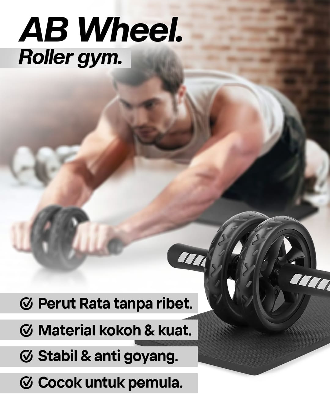 AB Wheel Roller Gym logo