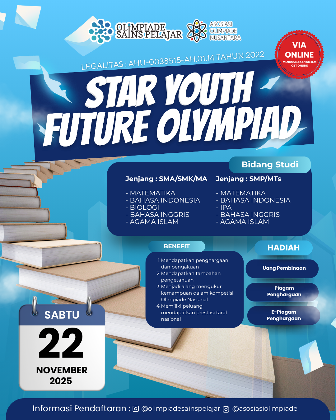 STAR YOUTH FUTURE OLYMPIAD -  22 NOVEMBER 2025 OSPxAON logo