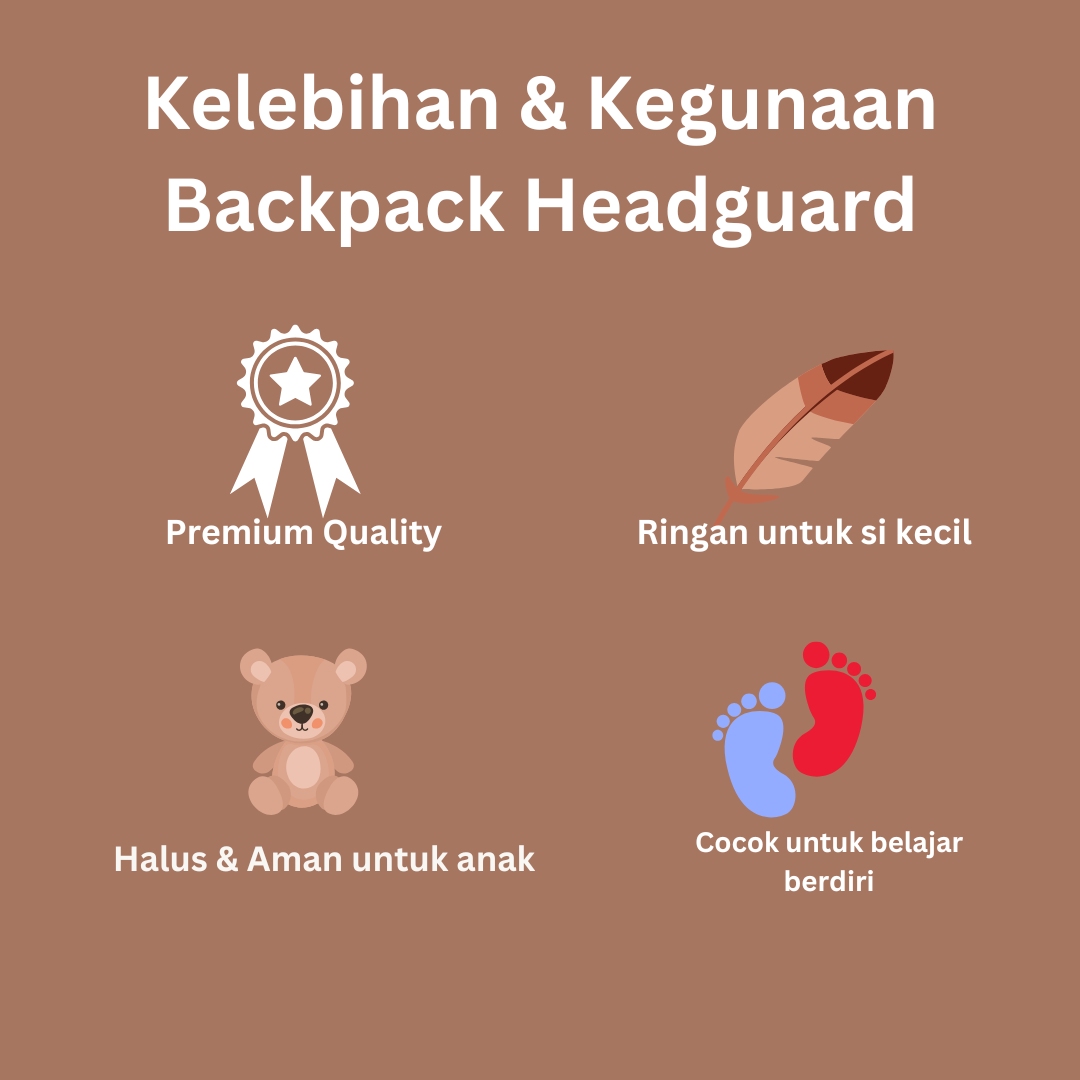 Baby Backpack Headguard DISKON 40% + Gratis Pelindung Kepala
