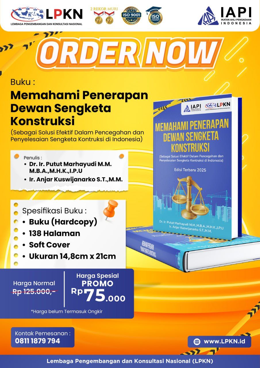Buku Memahami Penerapan Dewan Sengketa Konstruksi logo