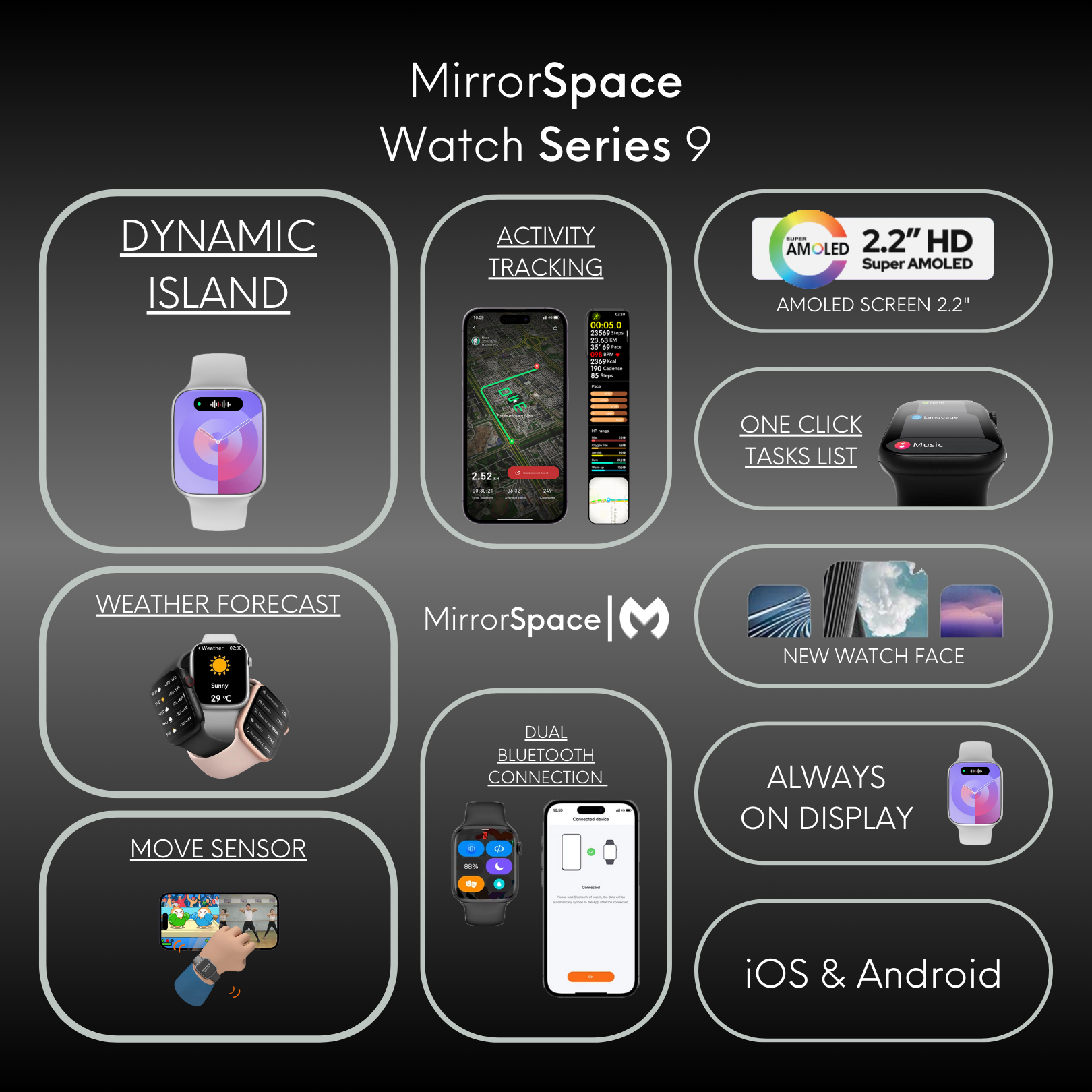 Ms Watch - MirrorSpace Series 9 with Dynamic Island - MirrorSpace