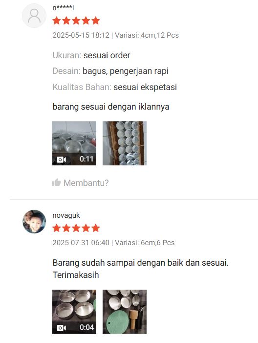 Cetakan Tartlet kue Pie Mini Loyang Bolu Mini Cetakan Bolu Kukus Cetakan kue tar