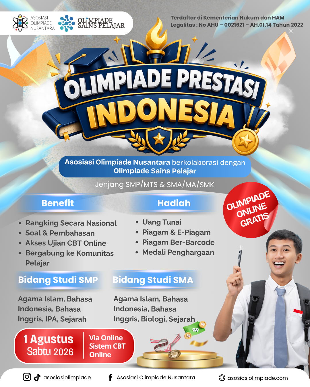 OLIMPIADE PRESTASI INDONESIA - AON X OSP (1 AGUSTUS 2026) logo