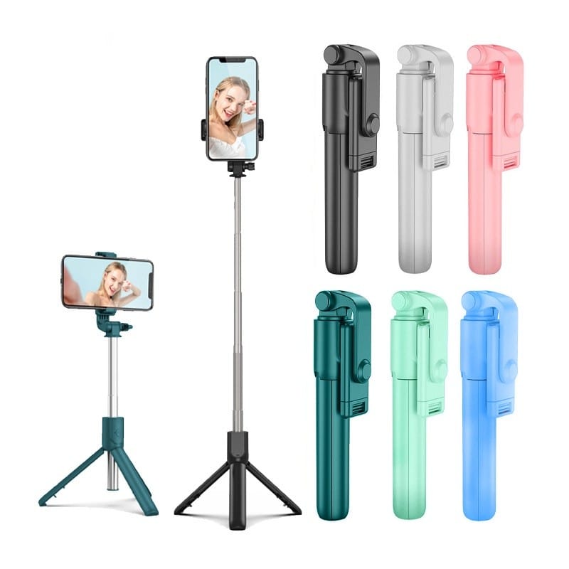 RVN Store | Tongsis Tripod Bluetooth R1 3in1 - Macaron R1 (Tanpa Lampu LED)