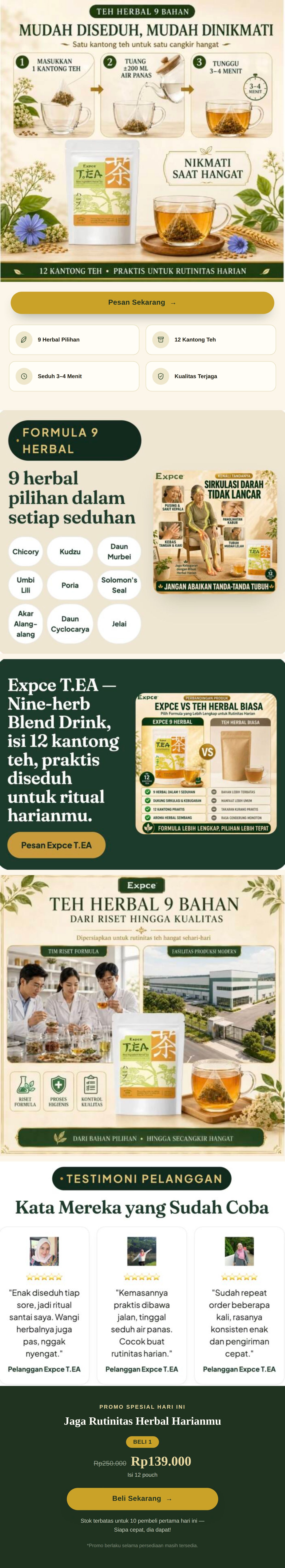 Banner penawaran Teh Herbal China
