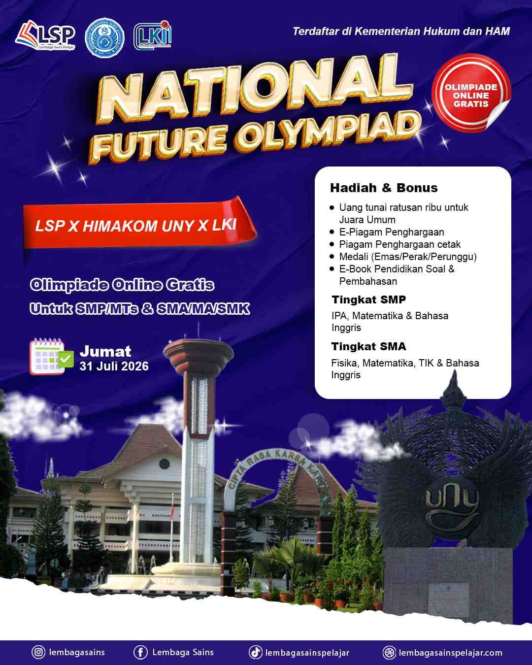 NATIONAL FUTURE OLYMPIAD 2026 (LSP) logo