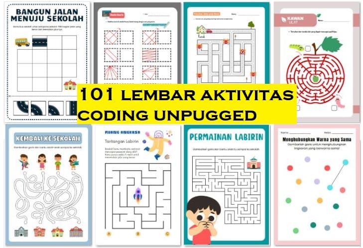 Worksheet Lembar Kerja Anak Usia 2-5 Tahun PAUD/TK/SD
