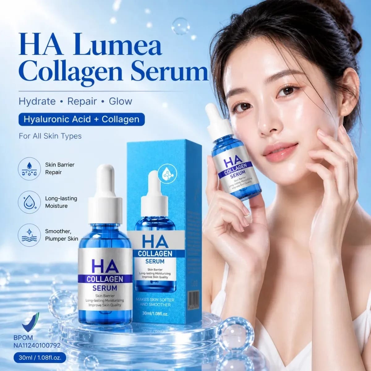 HA Lumea Collagen Serum BPOM dd hk 13 logo
