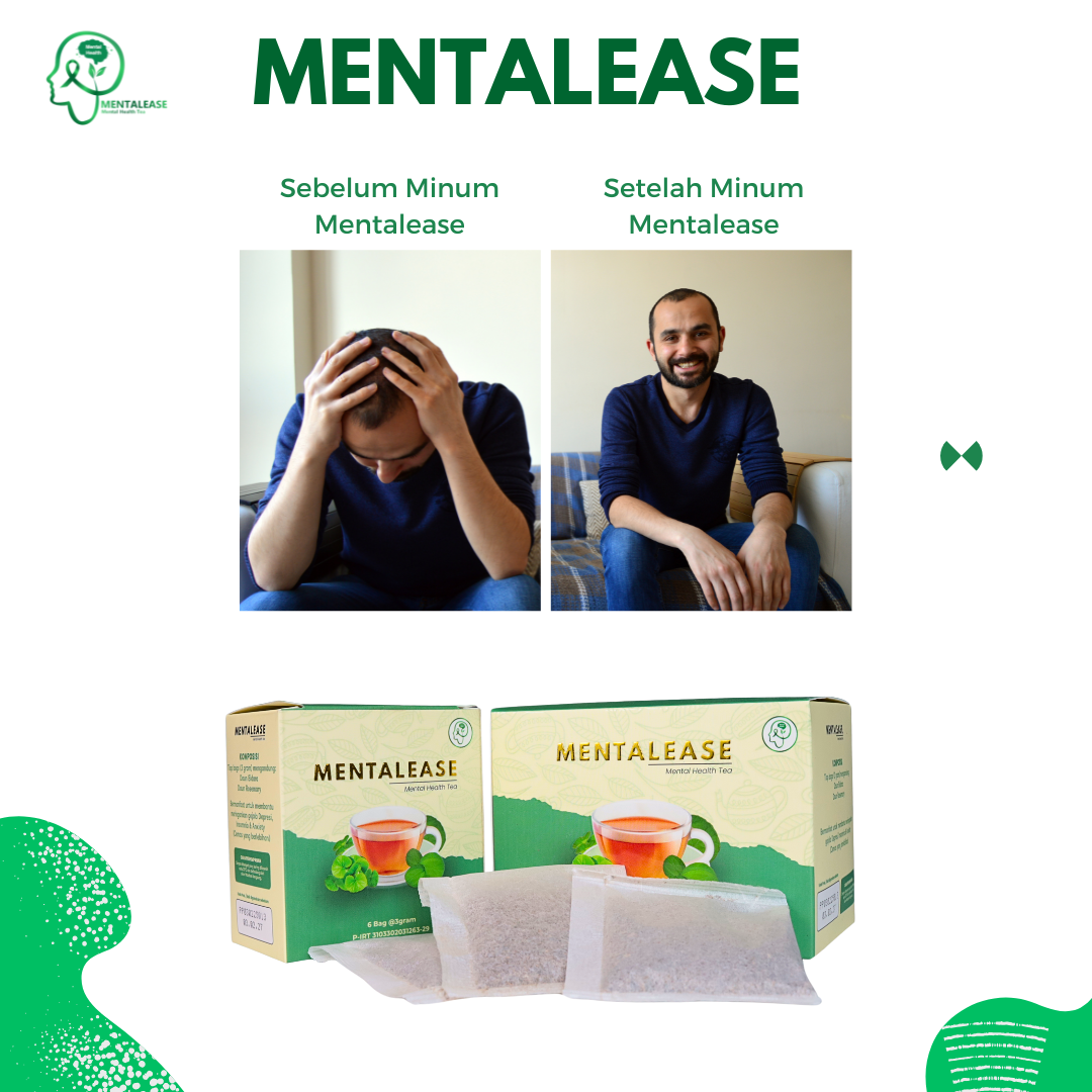 Solusi Insomnia & Anti Stres Depresi - Mentalease - Teh Herbal Yang Ampuh Untuk Kesehatan Mental