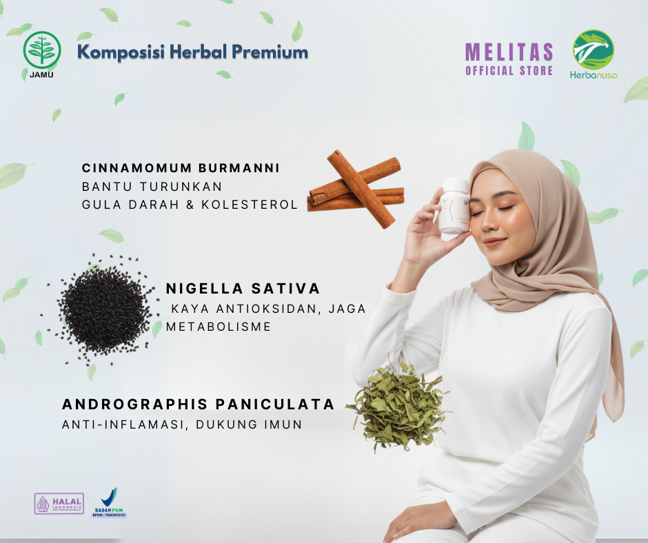 Melitas 30 Kapsul + BONUS Panduan Porsi Makan, Gerak & Kebiasaan Harian