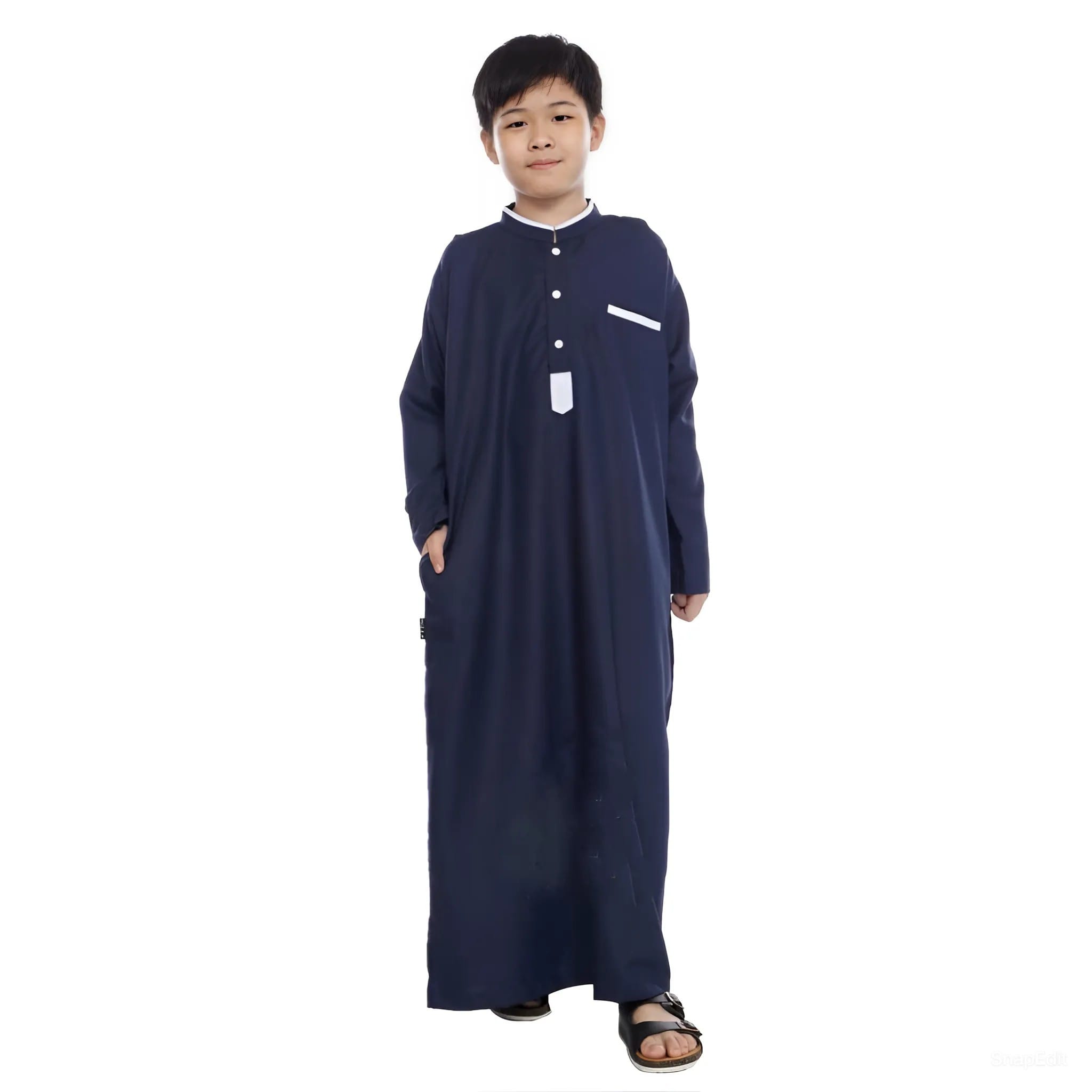 Jubah Anak Model List Saku logo