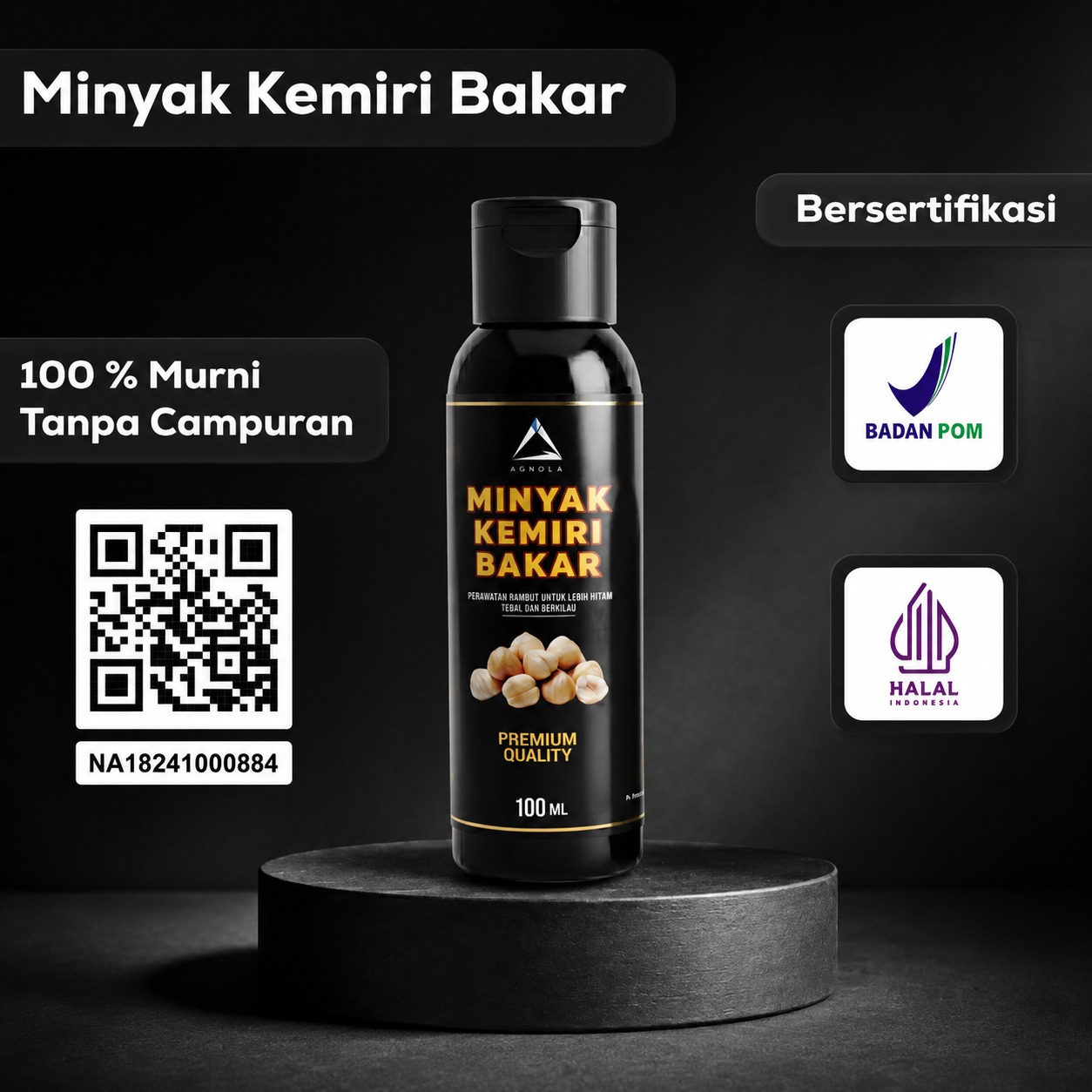 Minyak Kemiri Bakar BPOM RZ10 logo