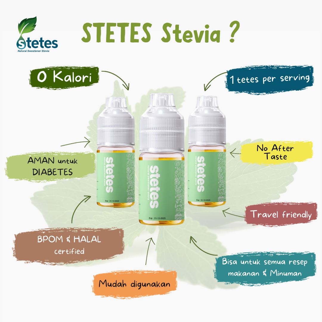 STETES stevia Natural Sweetener 5ml