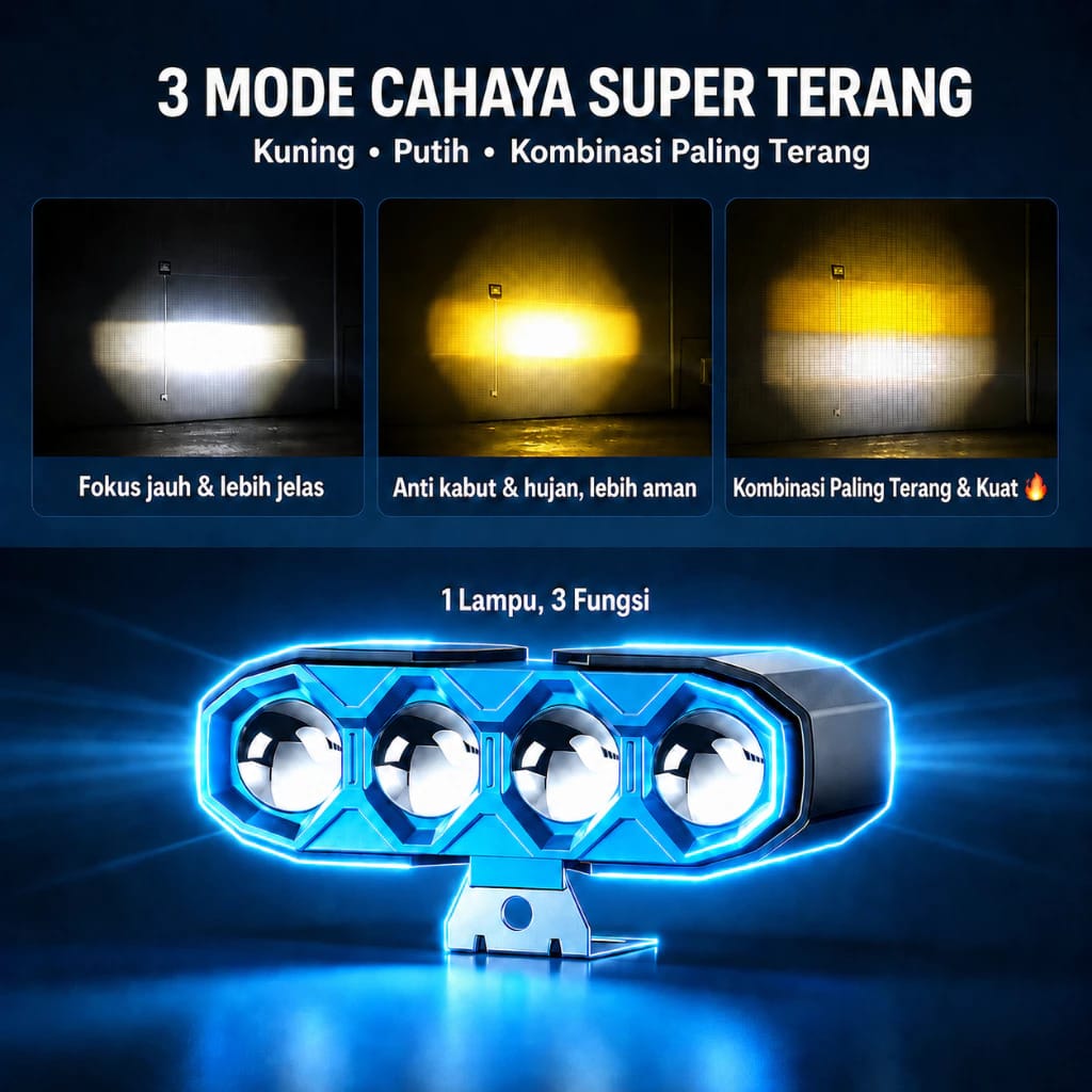 Lampu Tembak 4 Mata
