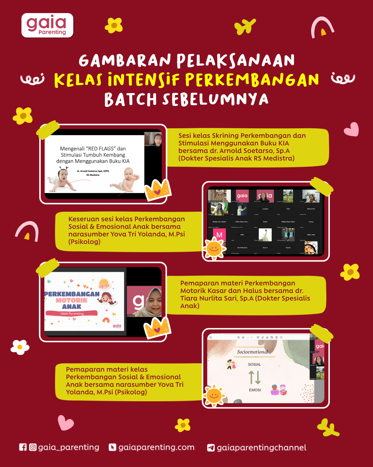 Kelas Intensif Perkembangan Anak Usia 0-5 Tahun (April 2025)