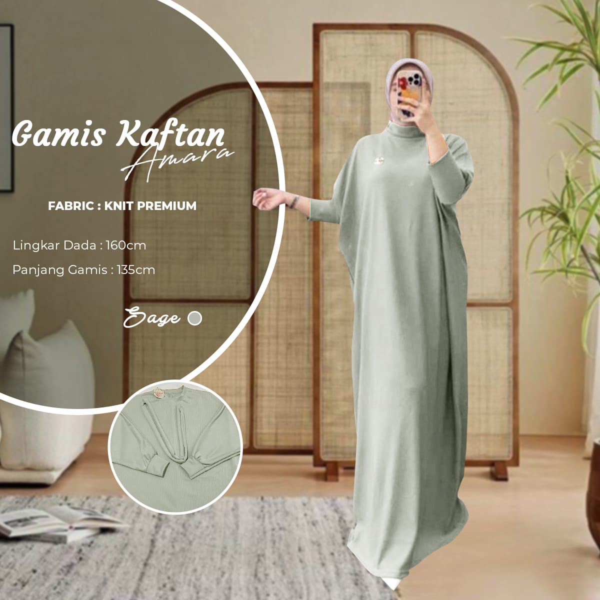 Gamis Kaftan Knit