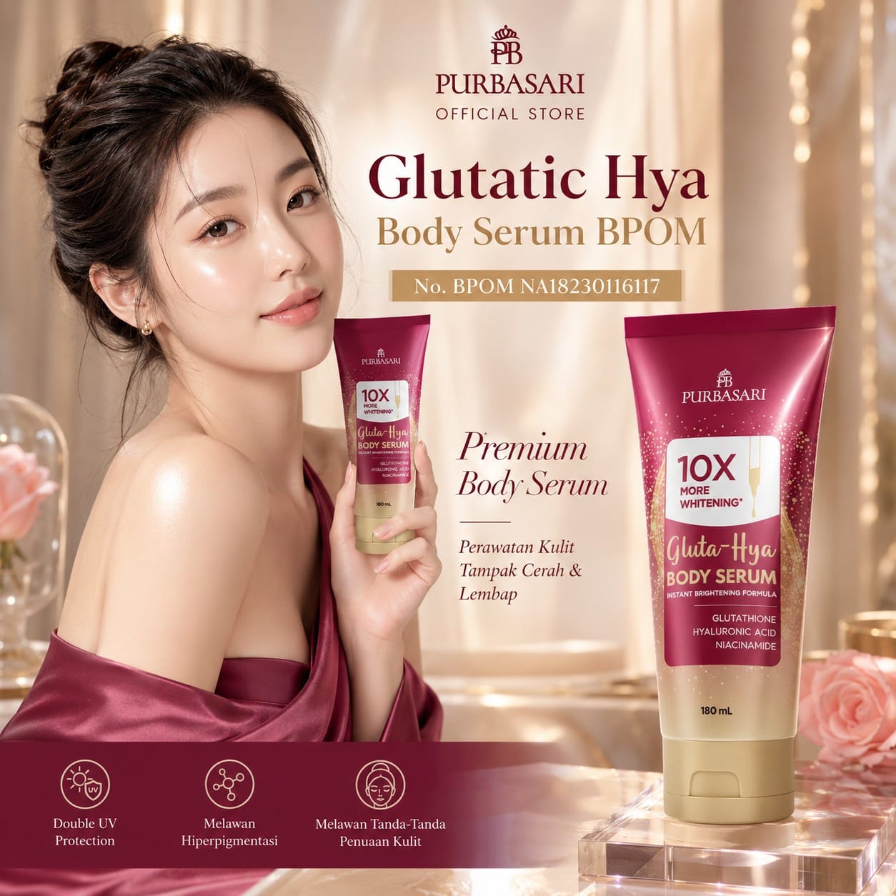 Glutatic Hya Body Serum BPOM HR62-78 logo