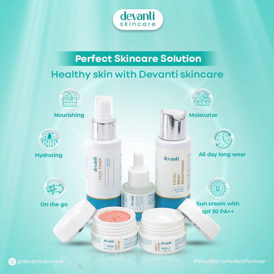 Devanti Promo Hemat | Penghilang Ampuh Flek Hitam Jerawat & Bekasnya (Paket Isi 5 Pcs) + Bonus Pouch