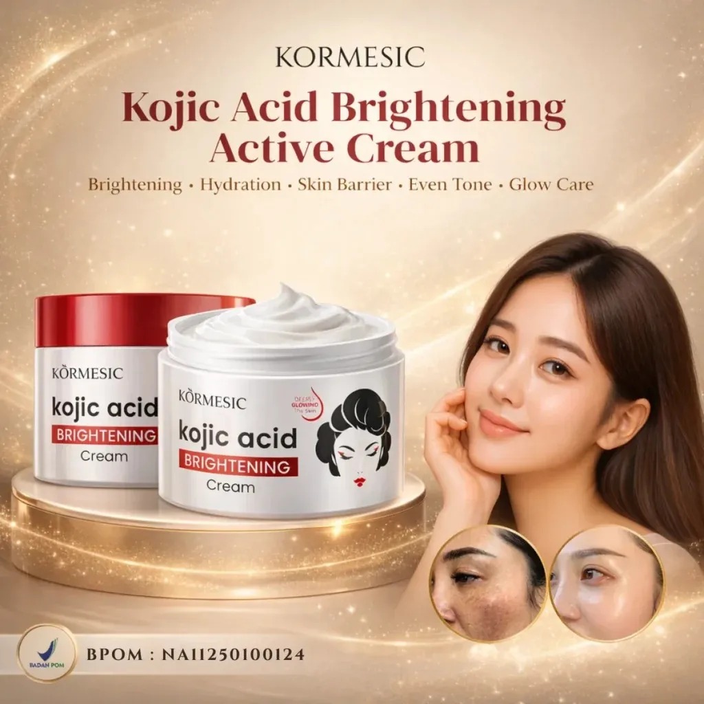 Kojic Acid Brightening Active Cream BPOM EG-EVPO 12 logo