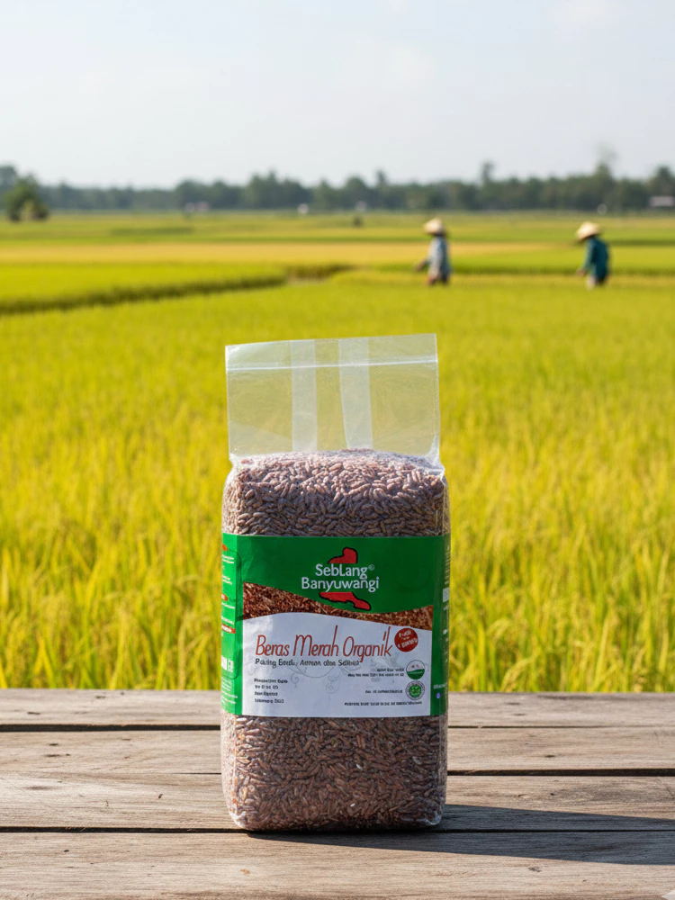 Beras Merah Organik 1Kg - GM logo