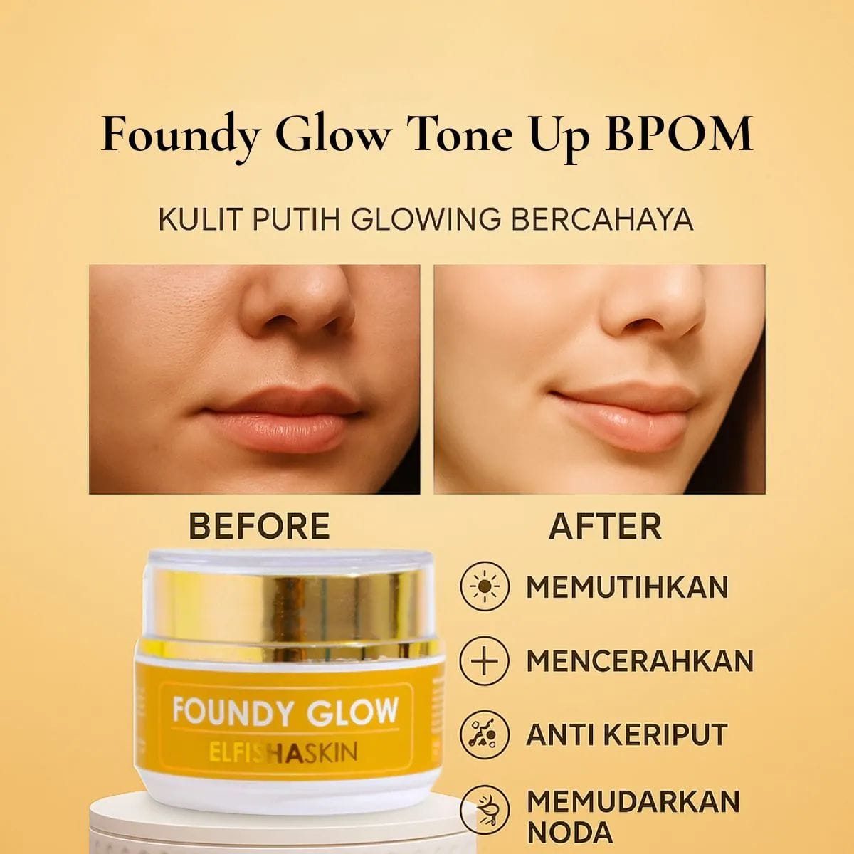 Foundy Glow Tone Up BPOM HR62-47