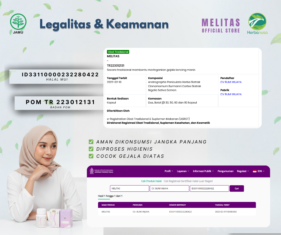 Melitas 30 Kapsul + BONUS Panduan Porsi Makan, Gerak & Kebiasaan Harian