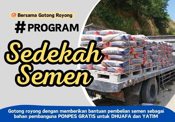 DONASI SEMEN PEMBANGUNAN PONPES GRATIS  HNB 6 logo