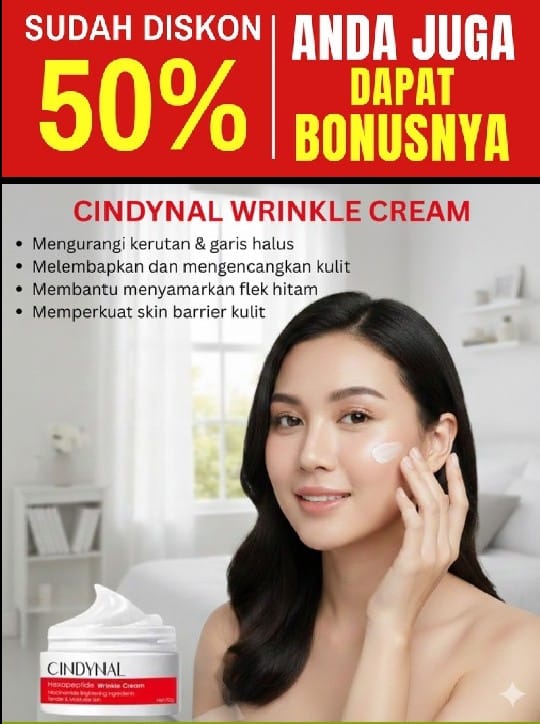 CINDYNAL WRINGKLE CREAM ANTI KERIPUT BELI 1 DAPAT 2 GA BESTPRODUK NEW PROMO logo