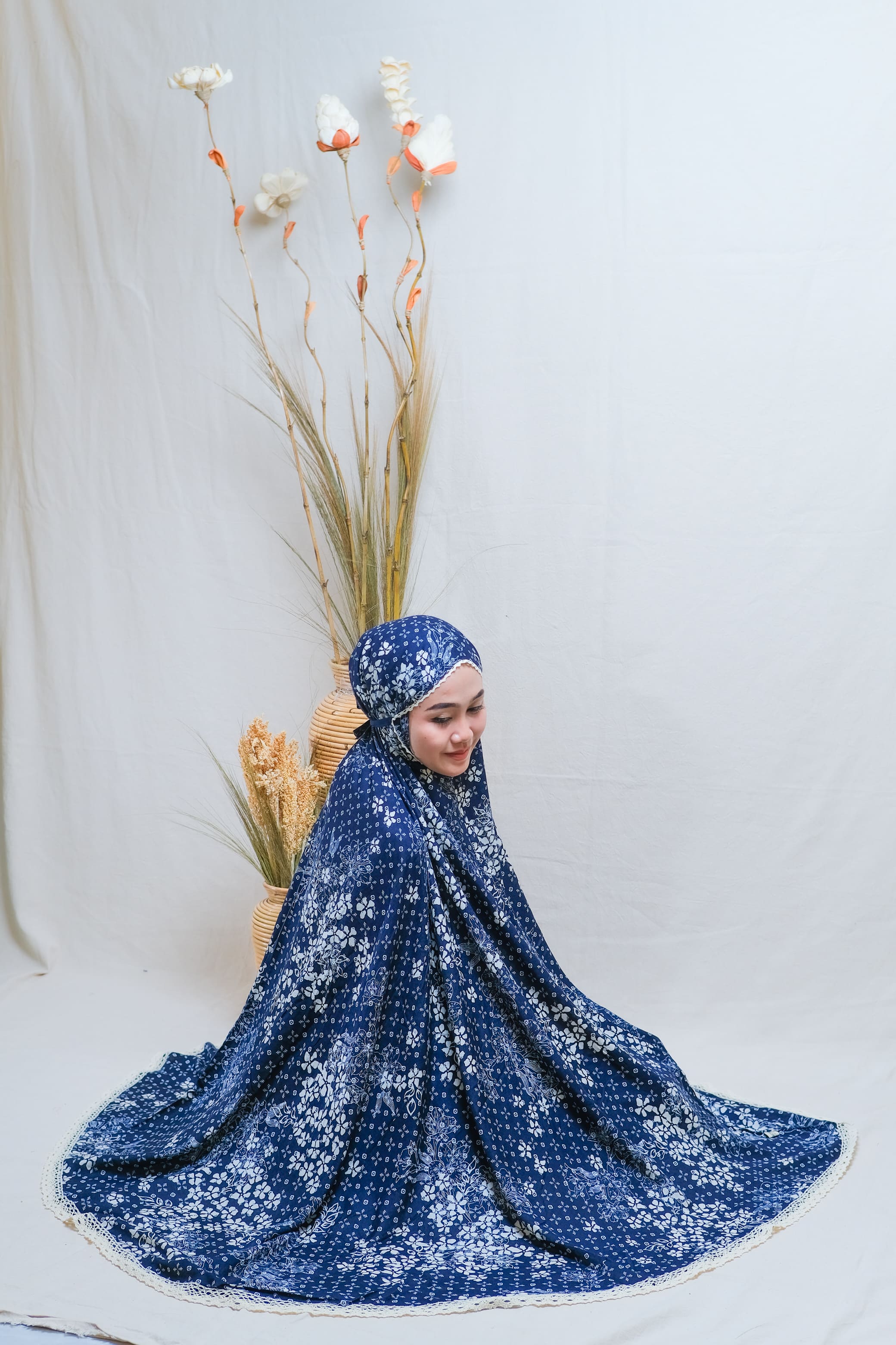 Mukena Dewasa Katun Rayon Premium Motif Aruna
