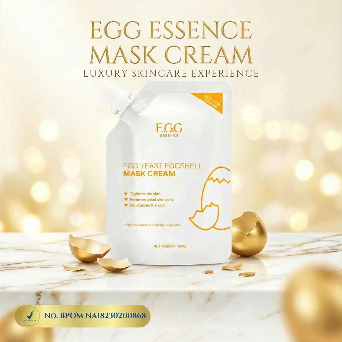Egg Essence Mask Cream BPOM TY77-956 logo