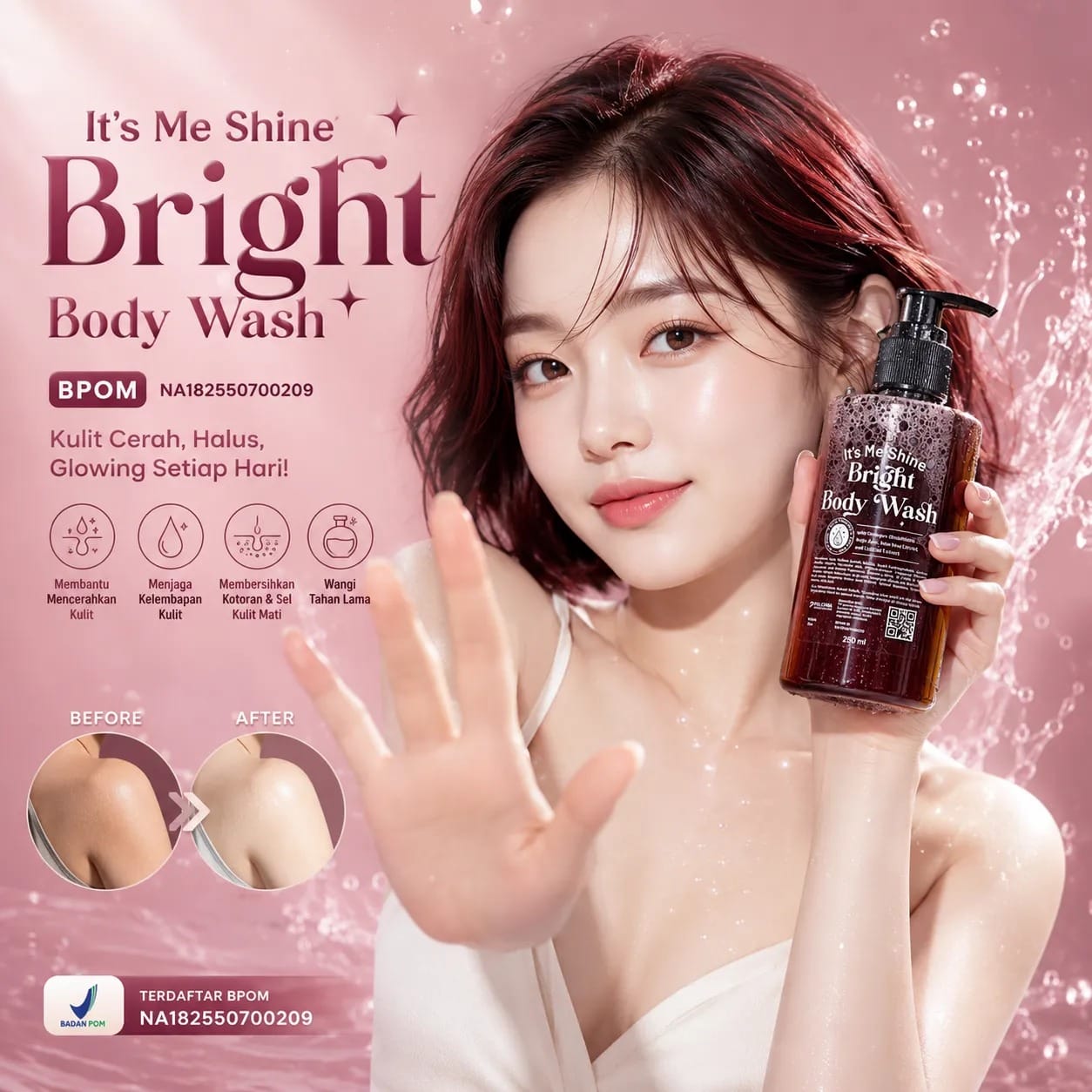 Shine Bright Body Wash BPOM SH62-8 logo